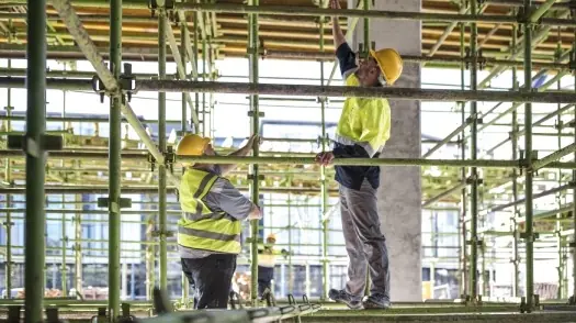 Engineers on a construction site
