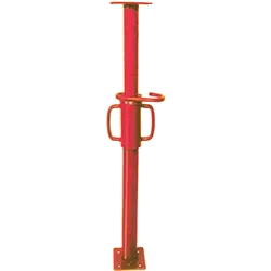 Adjustable steel prop, red finish