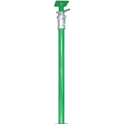 Adjustable steel prop, green finish
